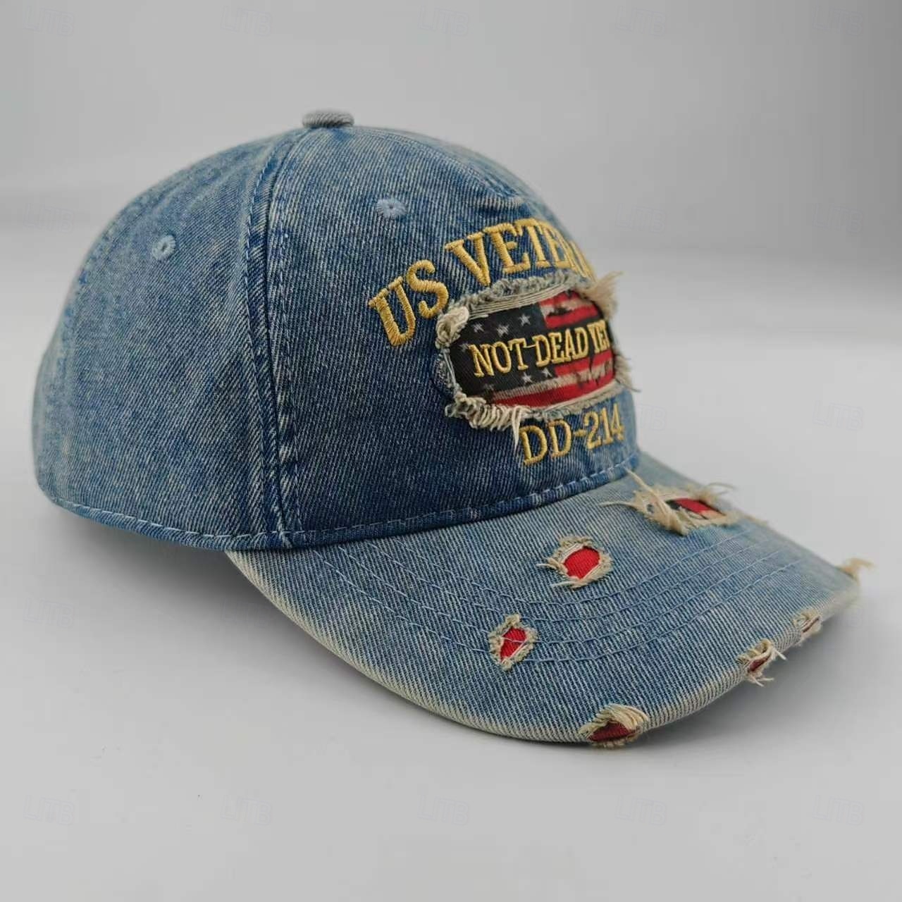 Gorra informal DD-214 con bordado de veterano estadounidense, gorra de béisbol vintage desgastada con bandera estadounidense ajustable para hombres y mujeres, regalo patriótico para veteranos 2026 - $21.99 –P7