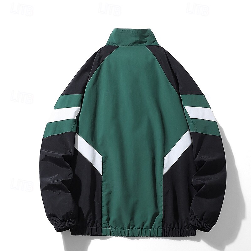 Ανδρικά Συνδυασμός Χρωμάτων Καλοκαίρι Ποδοσφαίρου Παγκόσμιος αγώνας Jachetă de Alergat Μπουφάν εξωτερικού χώρου Αθλητικό μπουφάν Άνοιξη Φθινόπωρο Φερμουάρ Τσέπη Μπλοκ χρωμάτων Μακρυμάνικο 2026 - $37.99 –P3