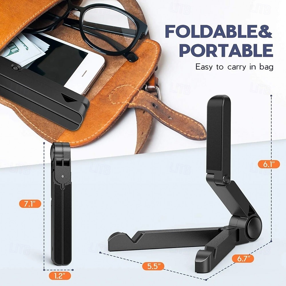 Portable Foldable Universal Folding Tablet Holder, 180-degree Free Rotation Phone Holder, Equipped With Anti-slip Sponge on the Bottom, Perfect for Both Studying And Enjoying TV Shows 2026 - $17.99 –P10
