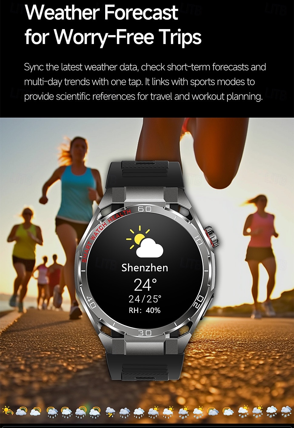iMosi TK40 Slimme horloge 1.47 inch(es) Smartwatch met Bluetooth-belfunctie Stappenteller Gespreksherinnering Activiteitentracker Compatibel met: Android iOS Uniseks Handsfree bellen Mediabediening 2026 - $88.99 –P14