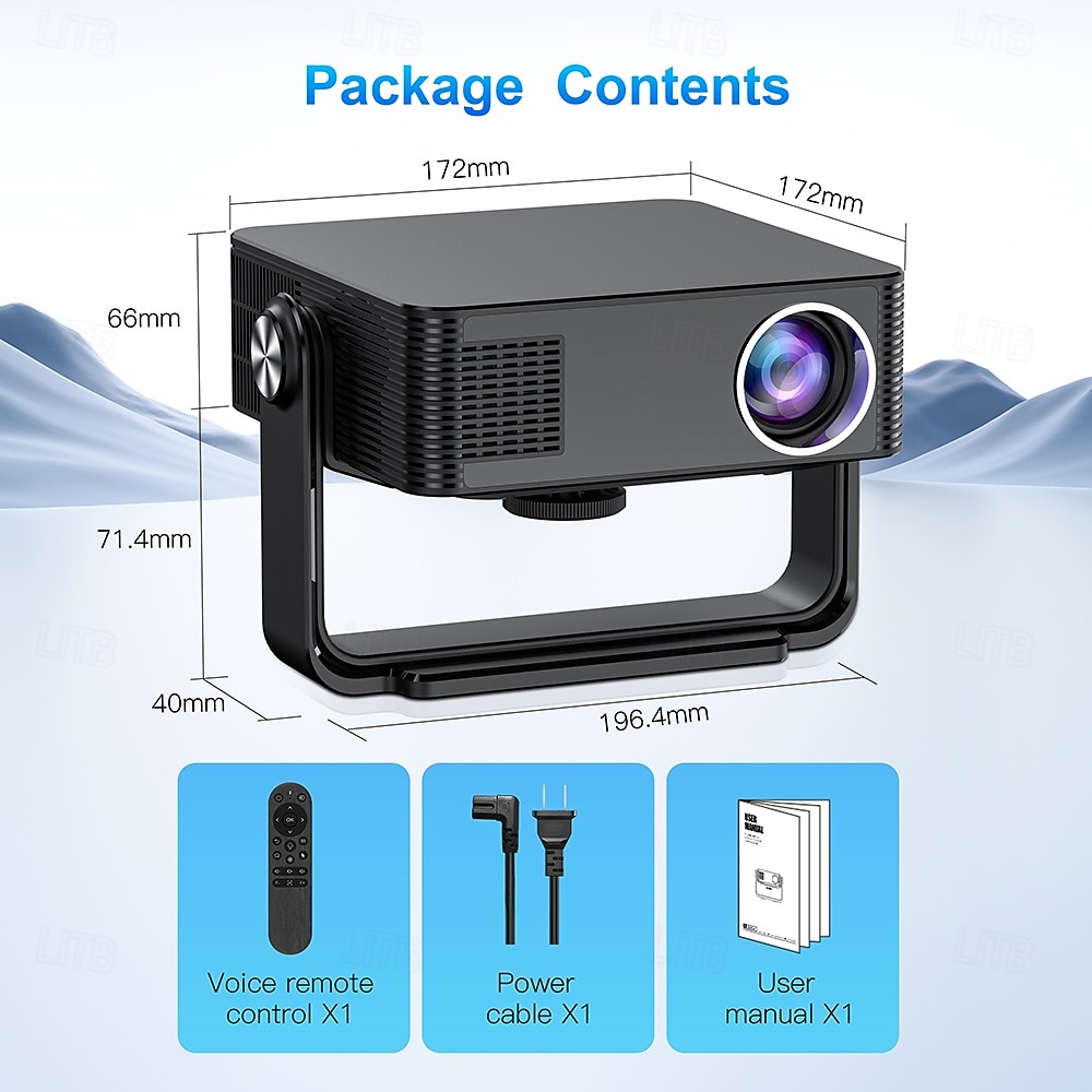 Native 1080P 5G Smart Projector, 8K Supported Android 13.0 Movie Projector for Soccer Watch Party, HDR 10+ Home Theater for Football Tournament, Stadium Experience for Championship Game Night 2026 - $181.99 –P14