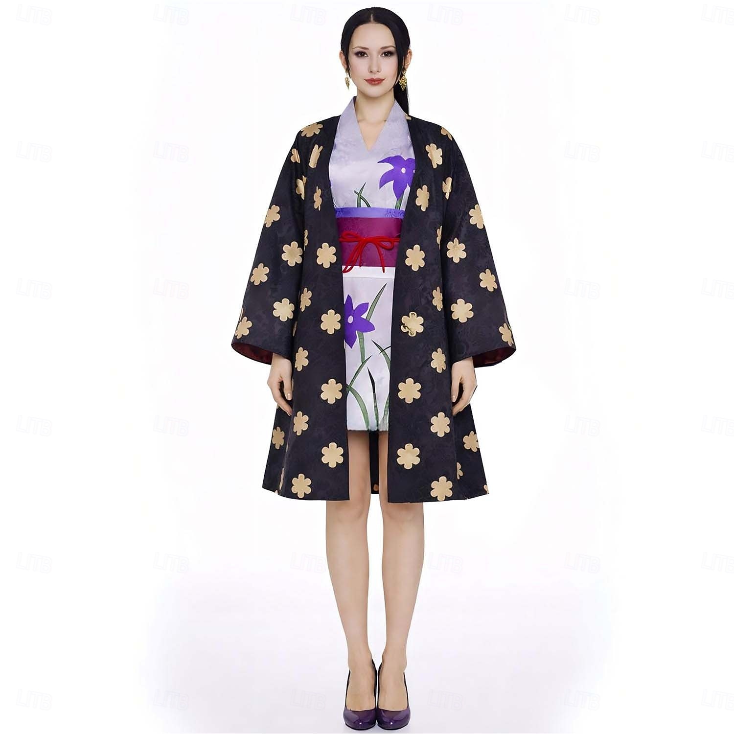 Ocean Adventurer Straw Hat Pirate Anime Outfits Japanese Traditional Kimono Fancy Dress Cosplay Suits Halloween Carnival Costume For Women's Adults' 2026 - $58.16 –P9