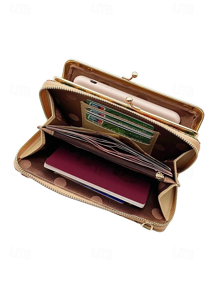 Dameveske med bohemsk mønster og trestruktur i kunstskinn, crossbody-veske med stor kapasitet og flere rom med justerbar stropp for hverdagsbruk, reise og ferie 2026 - $19.99 –P9