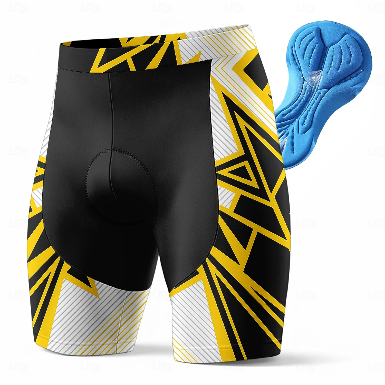 Men's Geometric Cycling Road Shorts Cycling Shorts Bike Shorts Bike Shorts Bottoms Slim Fit Sports 3D Pad Quick Dry Sweat wicking Breathable Yellow Blue Clothing Apparel Bike Wear 2026 - $28.99 –P1