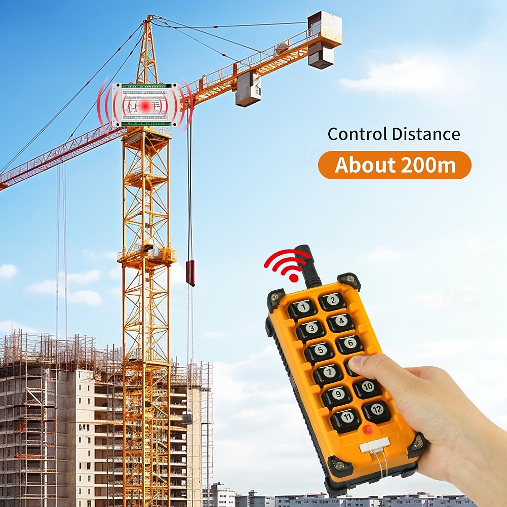 DC12V-36V 12-канальный радиочастотный беспроводной пульт дистанционного управления, реле-приемник 10А 433 МГц 2026 - $79.99 –P5