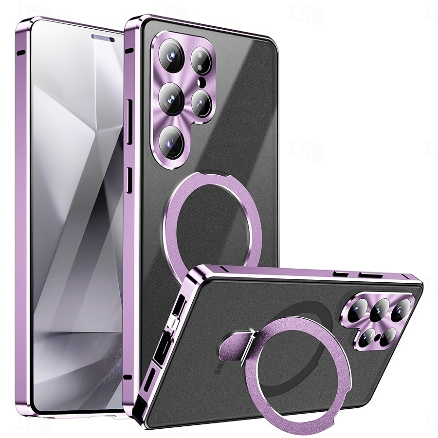 teléfono Funda Para Samsung galaxia S26 Ultra S25 Ultra Estuche delgado Desmontable y protector de pantalla Soporte para Anillo Aleación de aluminio 2026 - $32.99 –P2