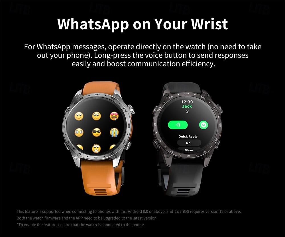 Smartwatch da uomo Amolde HD300 Pro con GPS, mappe offline, memoria da 4 GB, registratore, torcia, sport all'aria aperta, barometro, altimetro e bussola. del 2026 a $97.99 –P16