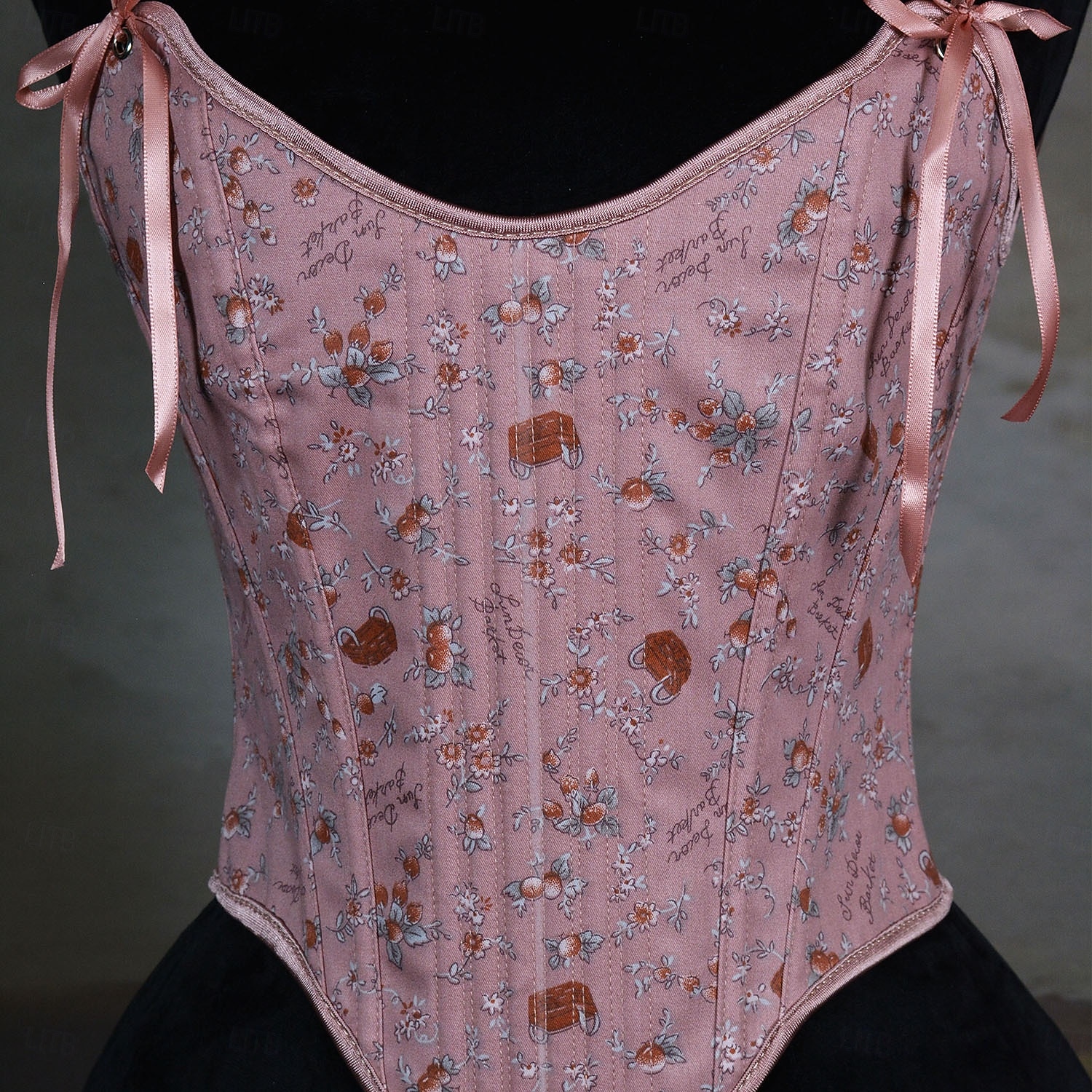 Kostymer i middelalderstil Renessanse Cottagecore Korsett Bodice Viking Bonde Blondér Blomstret Kostyme Dame Keltisk fantasi Halloween Karneval Ytelse LARP Ren Faire Voksne Korsett 2026 - $38.99 –P5