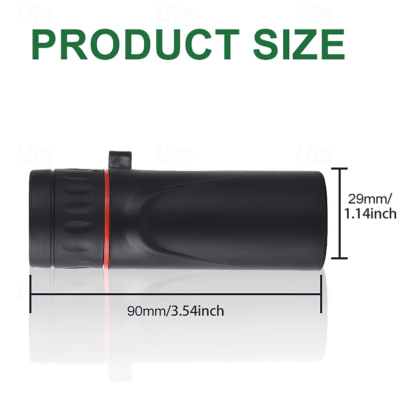 High Power 2000x25 Monocular Telescope with Smartphone Adapter, Compact Waterproof Pocket Monocular for Adults Kids Bird Watching Hunting Camping Travel Concerts, HD BAK4 Prism FMC Lens 2026 - $16.48 –P3