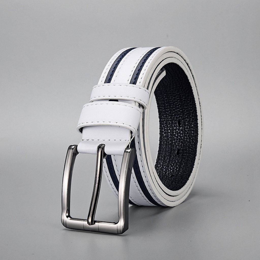 Herr Bälte Justerbara Läder Legering Streetwear Nutida Fritid Färgblock Blå Svart Dagligen Företag Formell Midjebälte 2026 - $5.49 –P4