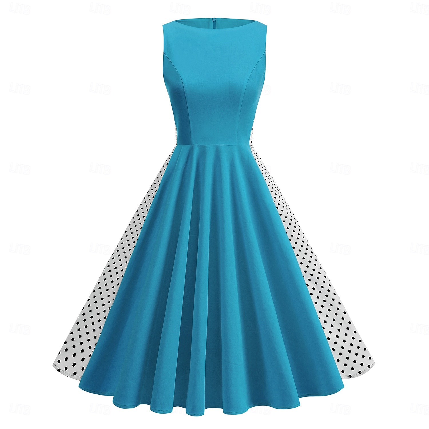 1950s Retro Vintage Rockabilly Dress Swing Dress Flare Dress Sleeveless Polka dots Fit & Flare Swing Fancy Dress Women's Carnival Masquerade Prom Office / Career Event / Party Adults' Homecoming 2026 - $48.99 –P7