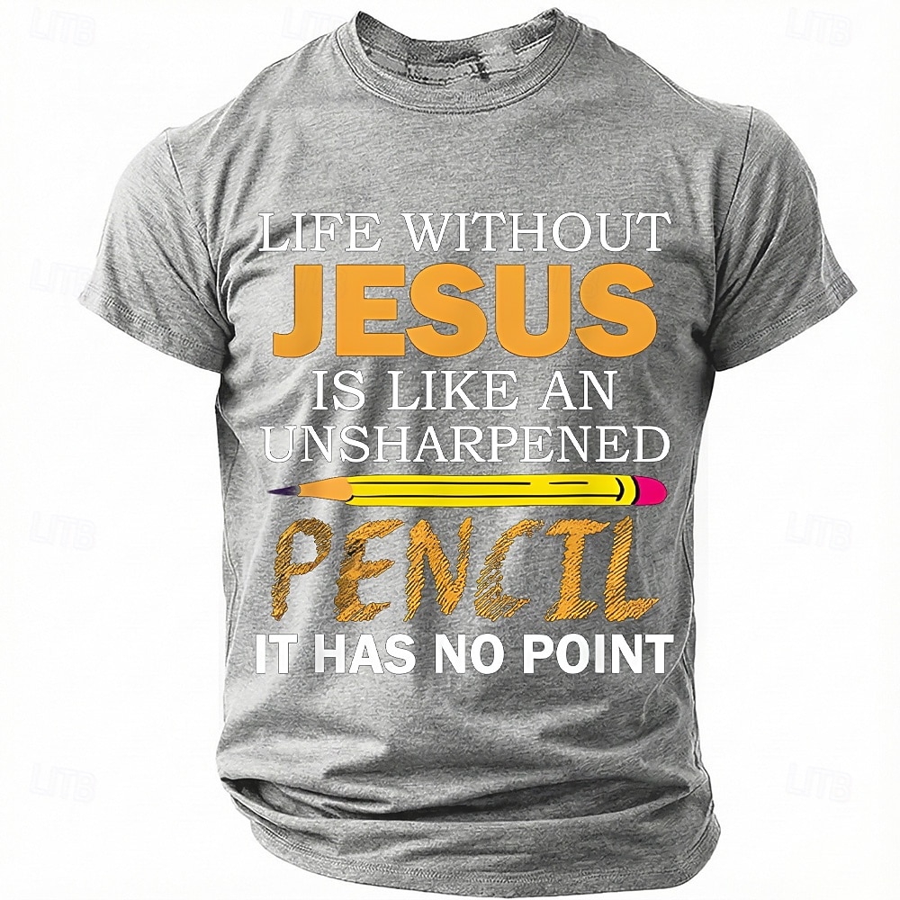 Men's Bible Life Without Jesus Is Like An Unsharpened Pencil It Has No ...