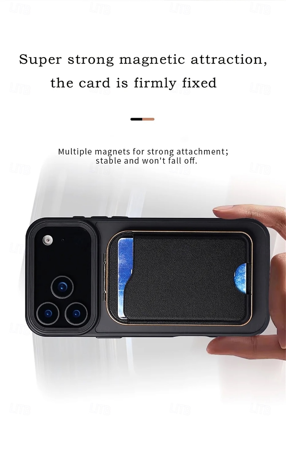 2-in-1 magnetischer MagSafe-Wallet-Ständer, magnetisches Leder-Kartenetui für iPhone 17, 16, 15 Pro Max Serie mit verstellbarer Halterung 2026 - $22.99 –P4