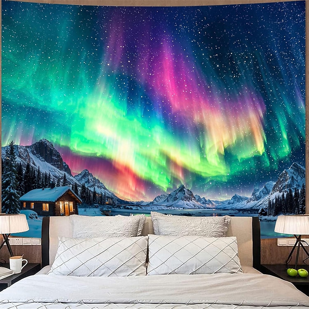 Deep Blue Purple Galaxy Nebula Wall Tapestry Starry Night Sky Outer Space Ethereal Glow Cosmic Wall Hanging for Bedroom Living Room Dorm Aesthetic Backdrop 2026 - $20.99 –P6