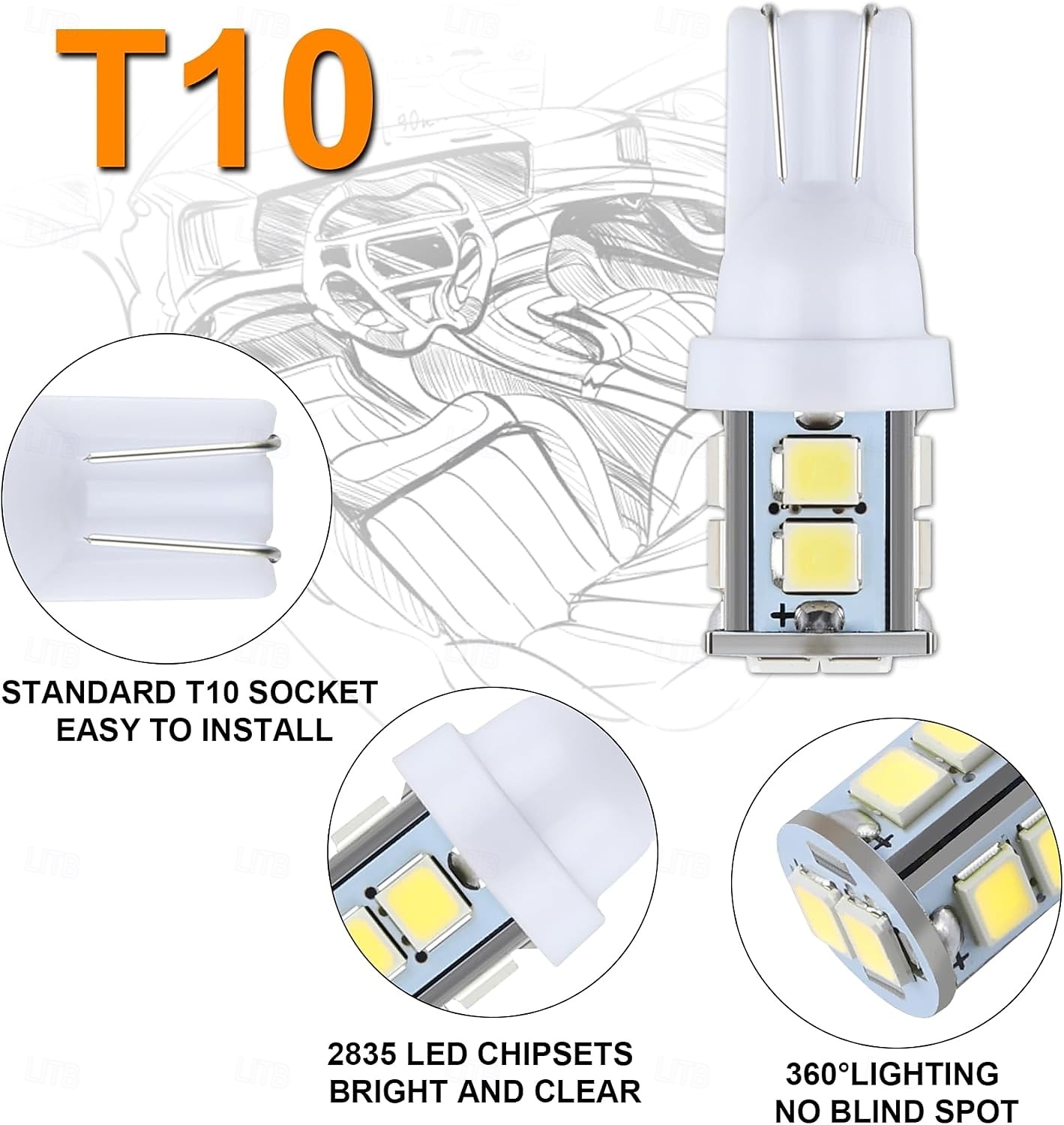Kit di 24 lampadine a LED per interni auto, set da 194 T10 DE3175 578, lampadine da 31 mm e 42 mm, luci di ricambio per interni auto, luci targa, luci laterali, luci di svolta, luci del bagagliaio del 2026 a $17.99 –P6