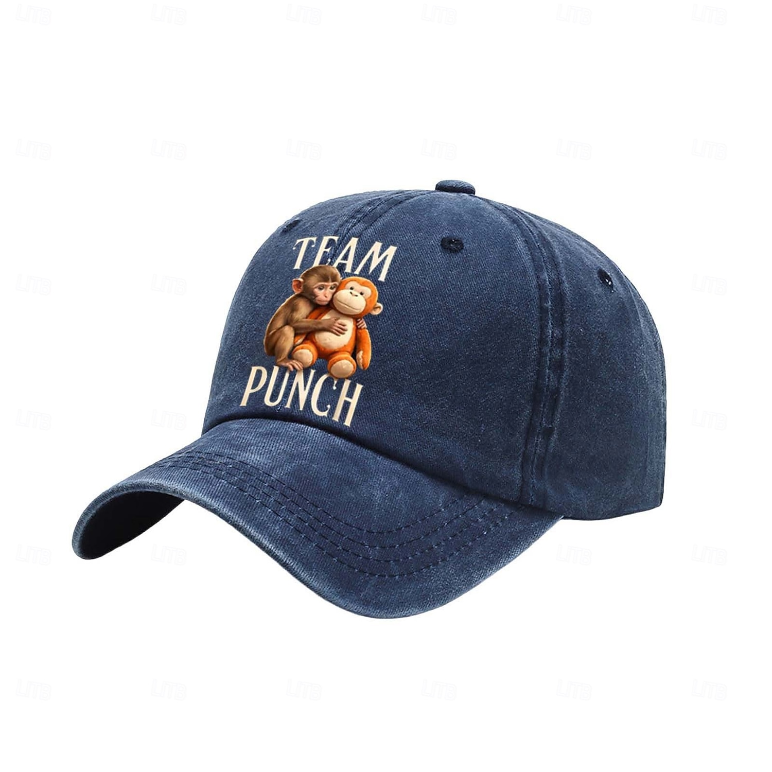 Team Punch Monkey Meme Baseball Cap Grappige Vintage Gewassen Katoenen Verstelbare Vader Pet voor Mannen en Vrouwen 2026 - $16.99 –P12