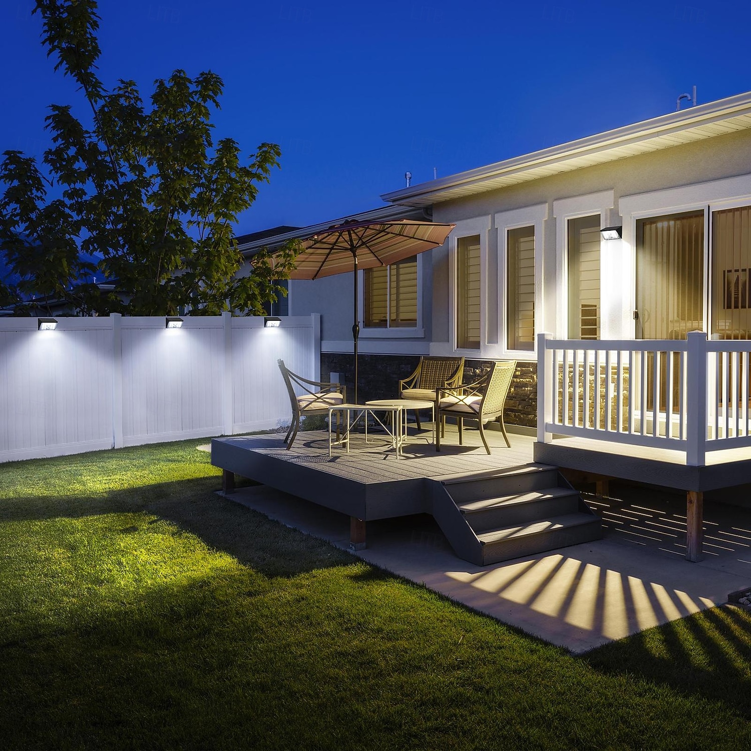 Applique murale solaire intelligente d'extérieur avec détecteur de mouvement, étanche IP65, 22 LED, 4 modes d'éclairage, lampe décorative pour jardin, cour, clôture, mur, villa, porche de 2026 ? $26.99 –P28