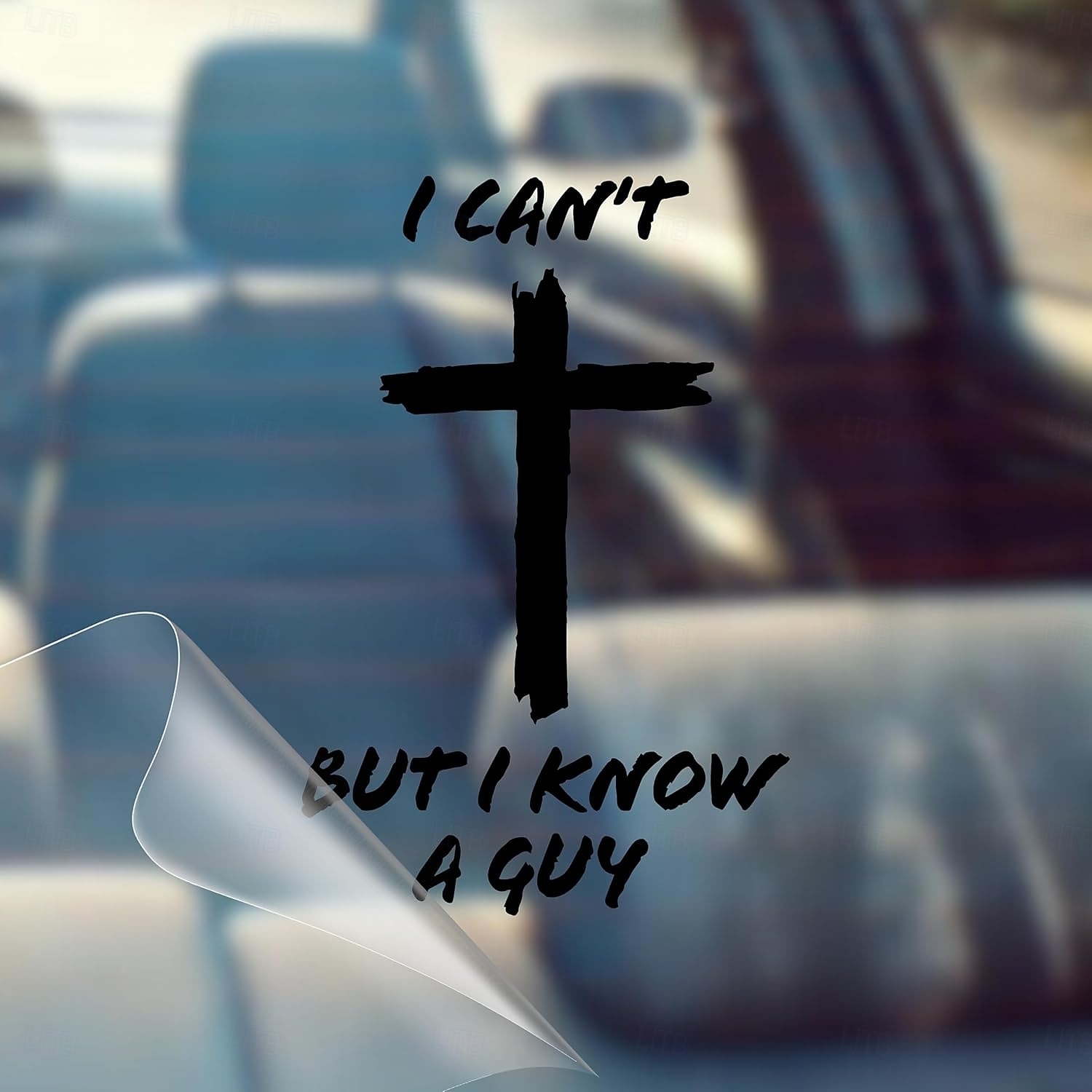 5 Stück – Ich kann es nicht, aber ich kenne jemanden – christlicher Jesus-Kreuz-Autoaufkleber aus Vinyl für Auto, Wand, Fenster, Fahrzeug, wetterfest, viral 2026 - $16.99 –P2