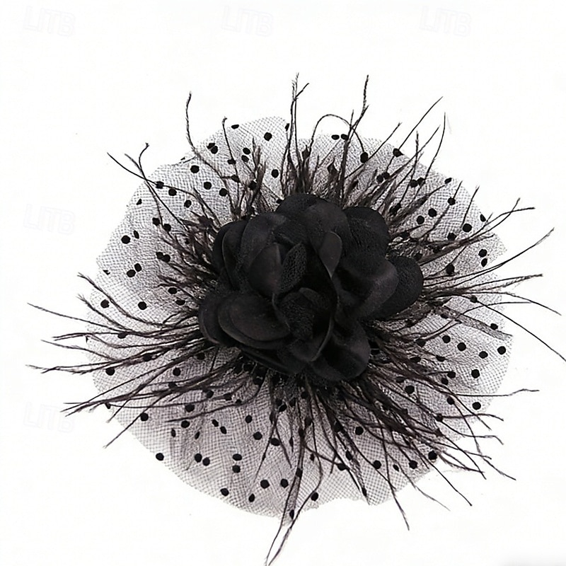 Γοητευτικά Φτερό Γάμου Γενέθλια Βίντατζ χαριτωμένο στυλ Ρετρό Με Φτερό Ακουστικό Καπέλα 2026 - $17.49 –P10