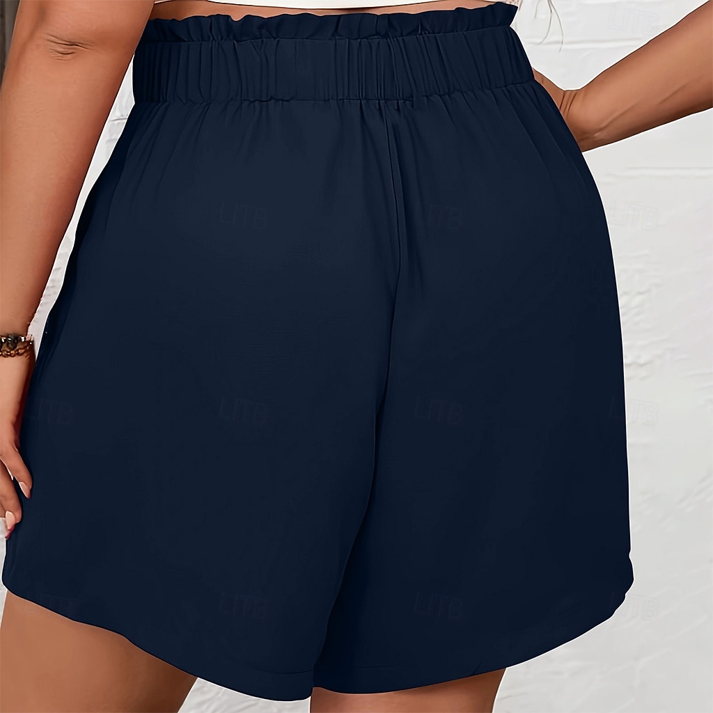 Per donna Shorts Pantaloncini Estivi Shorts da Spiaggia Pantaloncini casual Vacanza Moda Casual Quotidiano Corto Vita Alta Tinta unica Semplice Tasca Elastico in vita Asciugatura Rapida Morbido del 2026 a $20.99 –P7