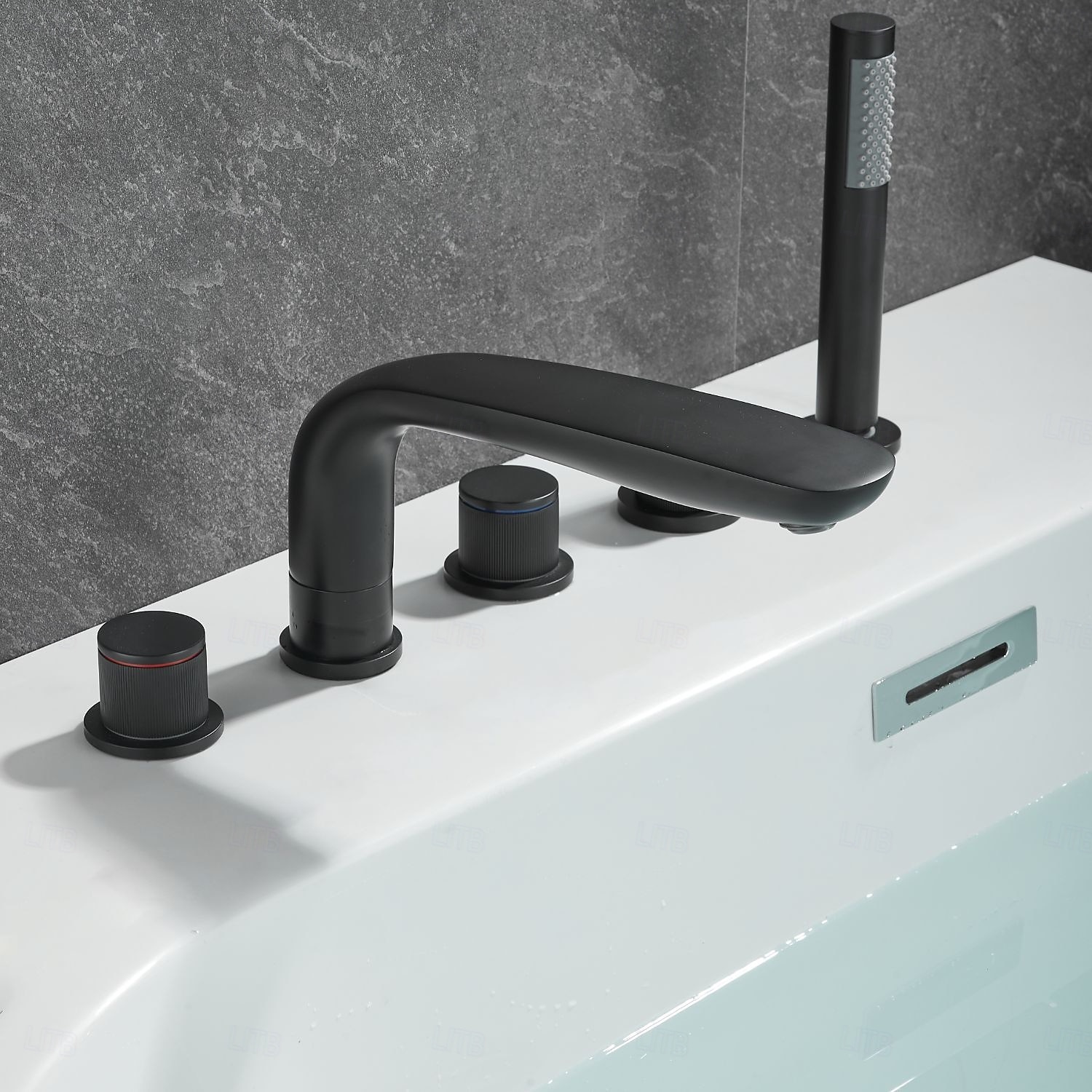 Badekarskran - Moderne Malte overflater Frittstående Messing Ventil Bath Shower Mixer Taps 2026 - ZAR R10076.92 –P1