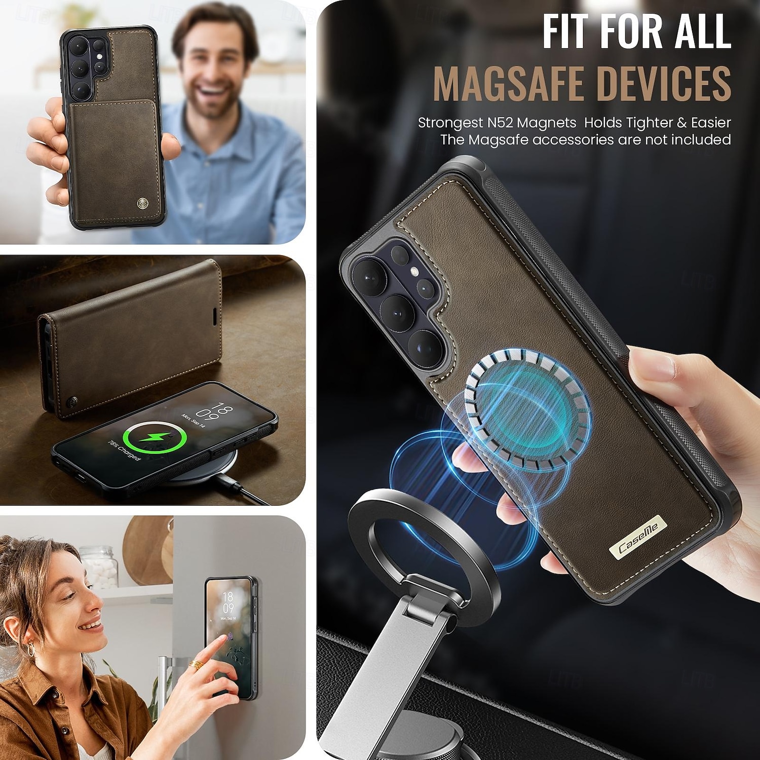 Phone Case For Samsung Galaxy S26 S26 Ultra Plus Wallet Case with Stand Holder Support Wireless Charging Kickstand Retro TPU PU Leather 2026 - $25.99 –P7