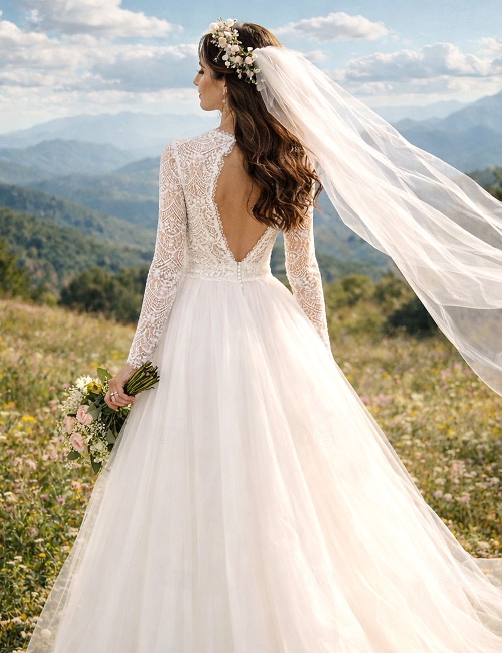 Abito da ballo Lunghezza alla caviglia Abiti da sposa Abito da sposa Vintage Anni 1940 / 1950 Piccoli Abiti Bianchi Manica Lunga Scollo Tondo Laurea Compleanno Raso Pizzo con Applicazioni Tinta unita del 2026 a $206.99 –P2