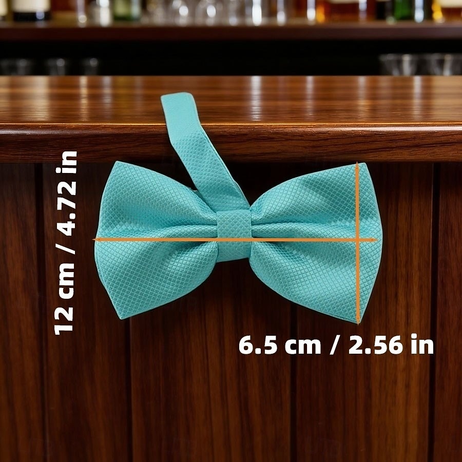 Herr Fluga Elegant Mode Formell Slät Rutig Företag Kontor Bröllop 2026 - $9.49 –P3