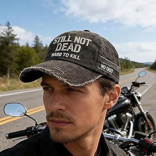 Cappellino da baseball Still Not Dead per uomo, cappello regolabile Hard to Kill, cappello da papà con umorismo vintage, cappello sportivo casual per esterni, cappello da baseball resistente in stile del 2026 a $21.99 –P4