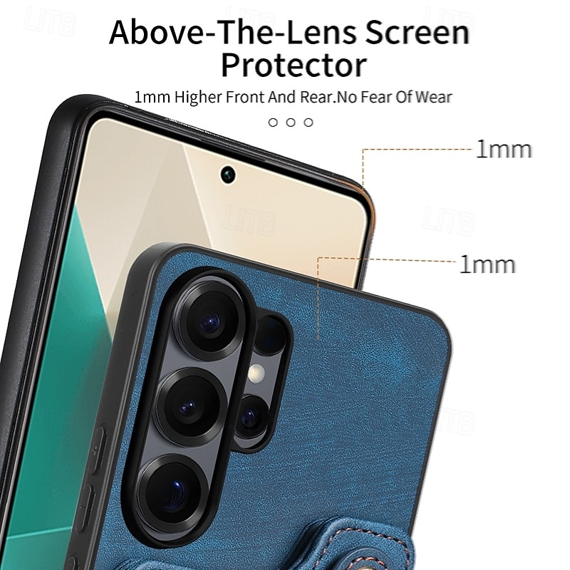 Phone Case For Samsung Galaxy S26 S25 Edge S24 S23 FE S22 Plus  Ultra A56 A36 A26 A16 A06 Wallet Case with Wrist Strap Shockproof TPU PU Leather 2026 - $17.99 –P11