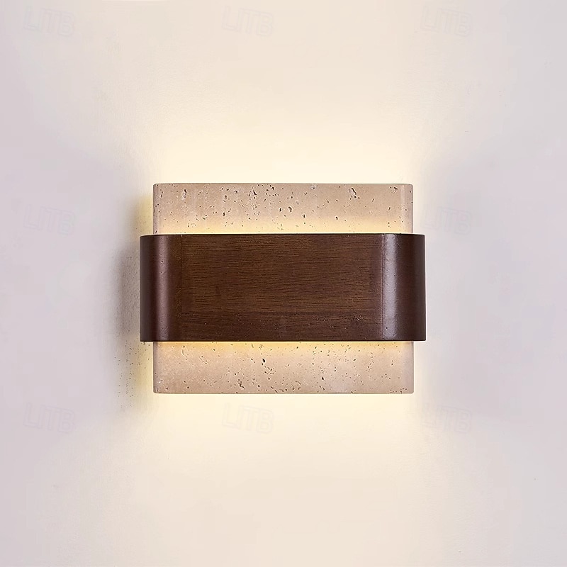Applique murale lumineuse à double éclairage, style wabi-sabi médiéval – idéale pour une chambre, un salon ou un couloir. 110-240 V de 2026 ? $174.99 –P2