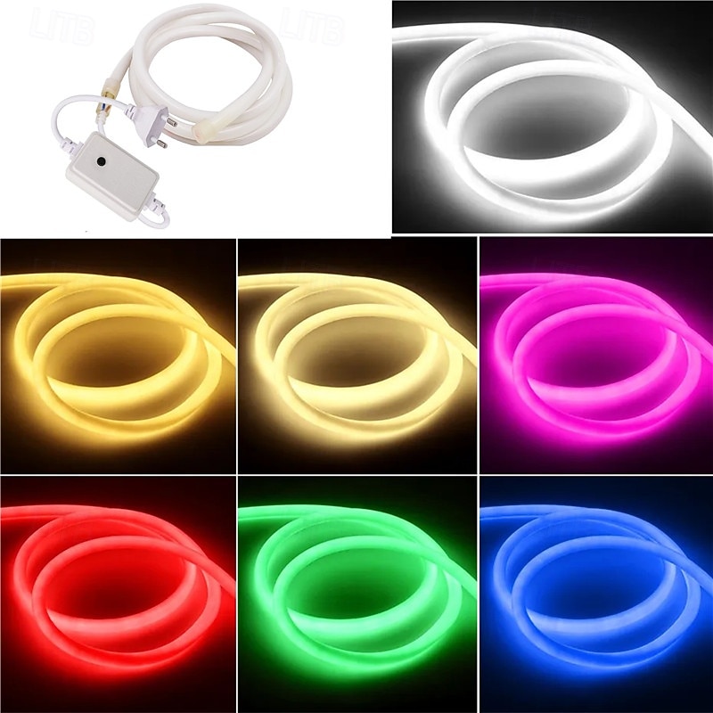 LED neonljus, AC 220-240V flexibel dimbar &vattentät neon LED-ljusregulator för dekoration 2026 - $41.99 –P1