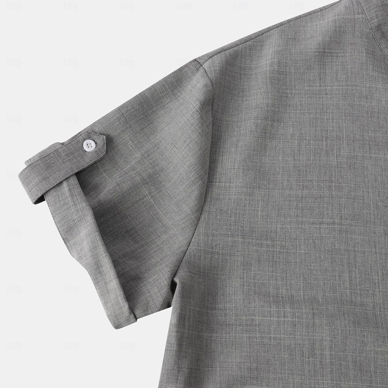 Men's Shirt Popover Shirt Casual Shirt Button Up Shirt Light Pink Black Yellow Light Green Pink Short Sleeve Plain Grandad Collar Casual Daily Clothing Apparel Elegant Fashion Casual 2026 - $26.99 –P14