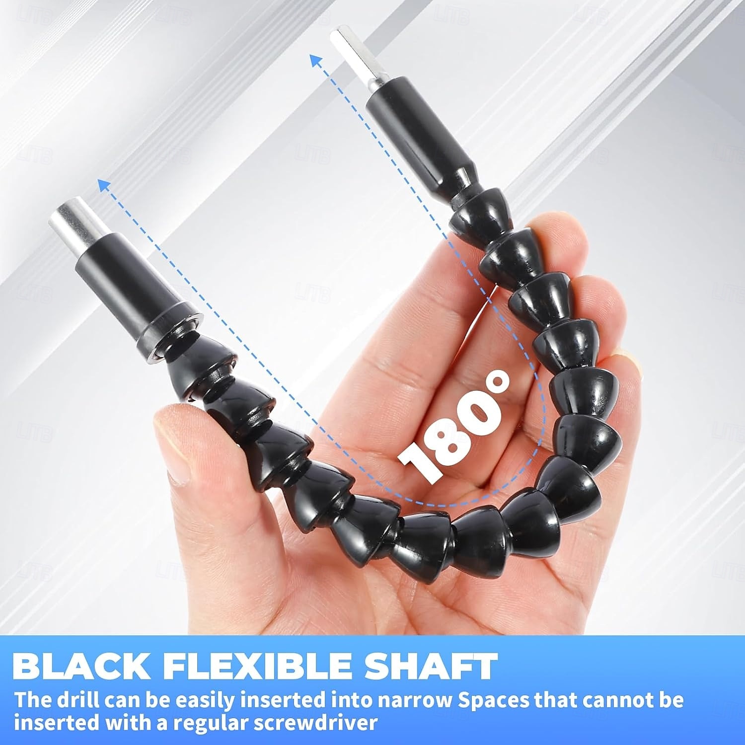 Σετ 4 προσαρμογέων τρυπανιού ορθής γωνίας 105 μοιρών, κρουστικό μηχανισμό κίνησης και μαγνητικό τρυπάνι με υποδοχή κατσαβιδιού, γωνιακό εργαλείο, πλήμνη βίδας (κοντή + μακριά) και εύκαμπτη γωνιακή 2026 - $16.99 –P5