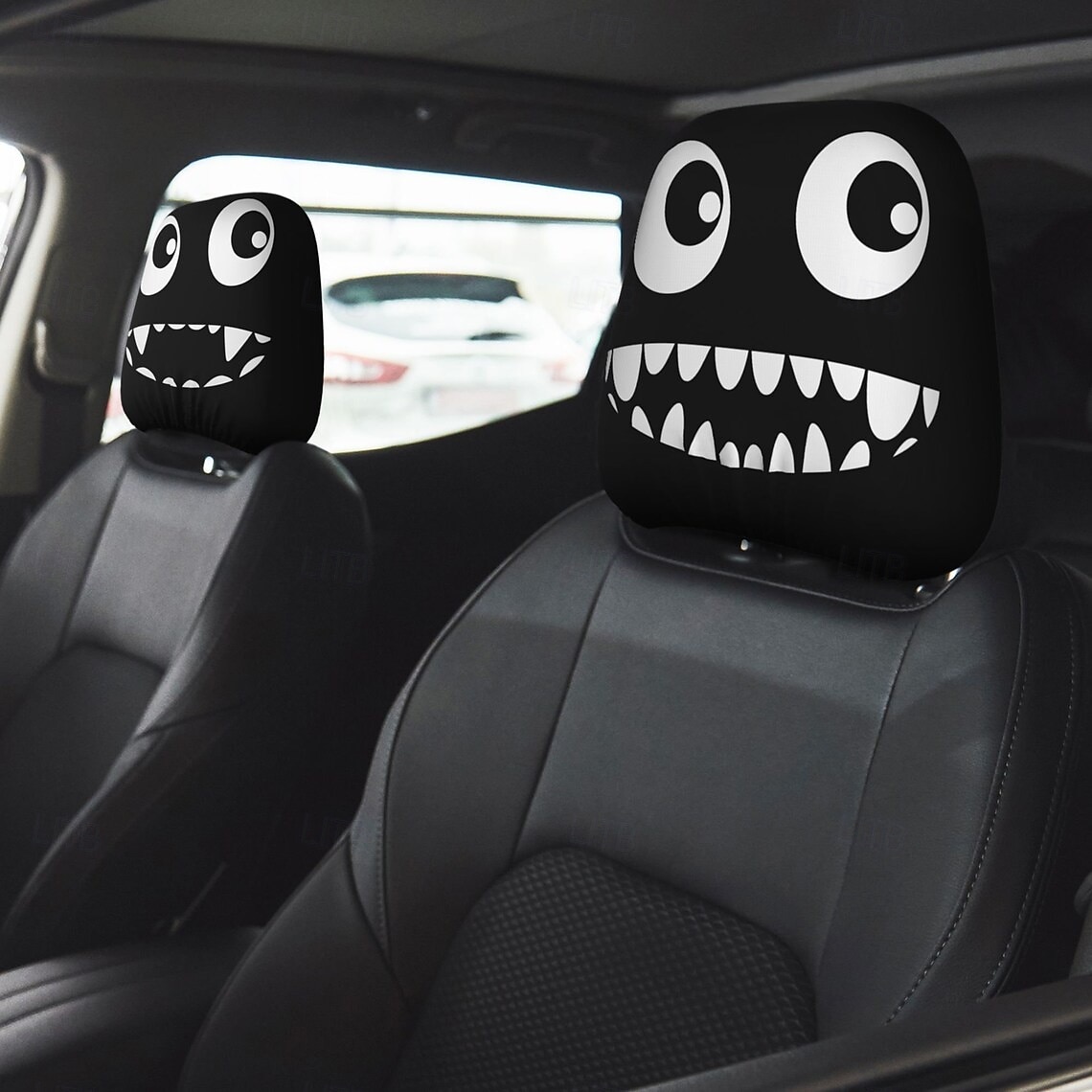 spersonalizowane pokrowce na zagłówki samochodowe, zestaw 2 ochronnych pokrowców przeciwkurzowych, uniwersalny ochraniacz zagłówka fotela samochodowego 2026 - $7.99 –P7