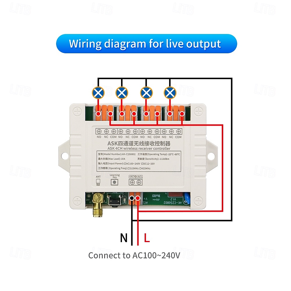 DC12V 24V 4CH Remote Control Switch RF Transmitter and Receiver 433mhz Power ON OFF Switches 2026 - $44.99 –P8