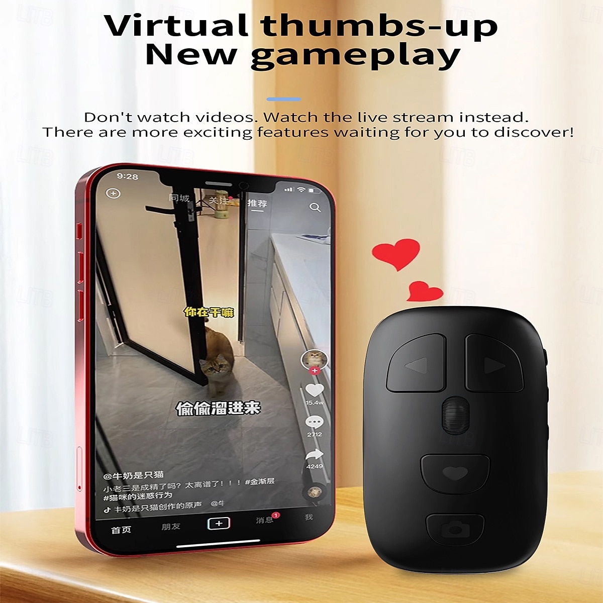 Bluetooth Page Turner for Kindle, TikTok Remote Control Scroller with Scroll Wheel, Wireless Selfie Camera Shutter Zoom Button for iPhone iPad Android, Long Battery Life 2026 - $17.99 –P6
