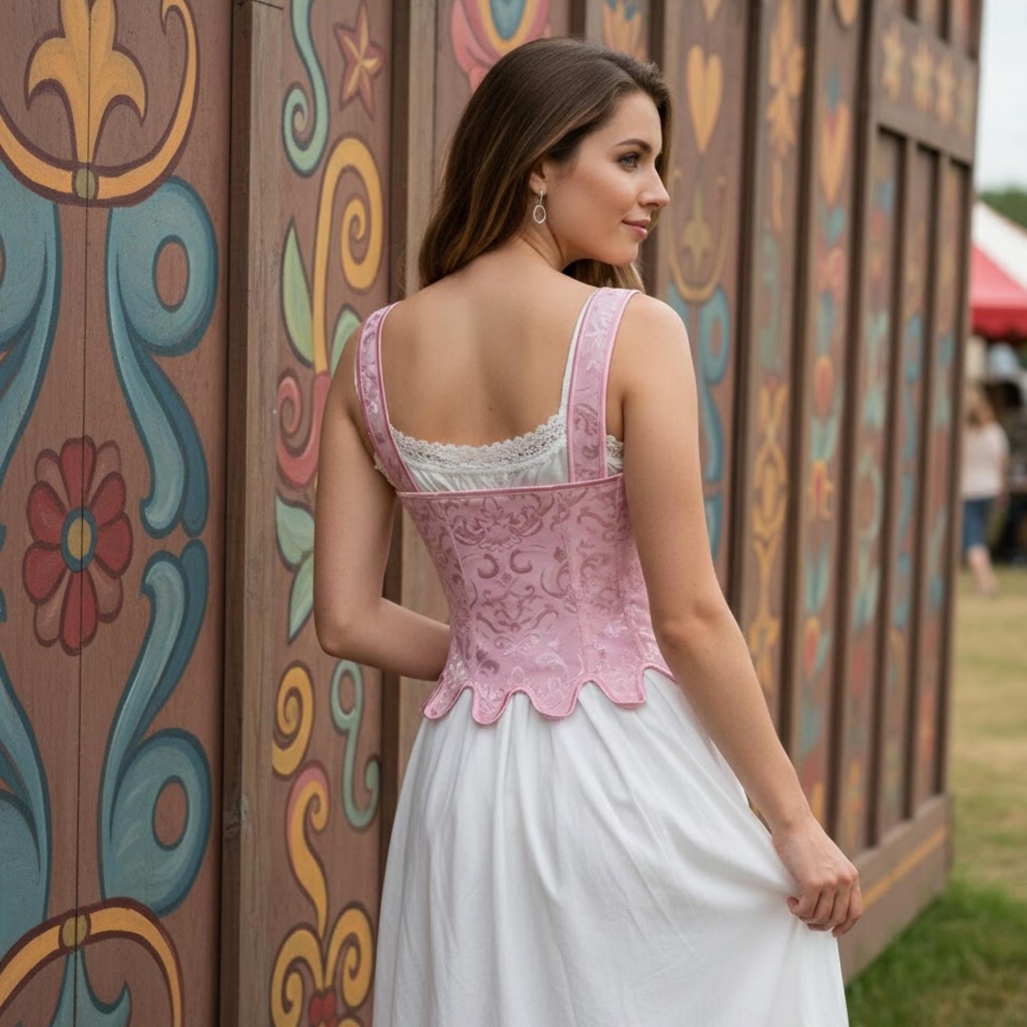 Medieval Renaissance Cottagecore Corset Bodice Viking Peasant Lace up Fancy Dress Women's Celtic Fantasy Halloween Carnival Performance LARP Ren Faire Adults' Corset 2026 - $31.99 –P11
