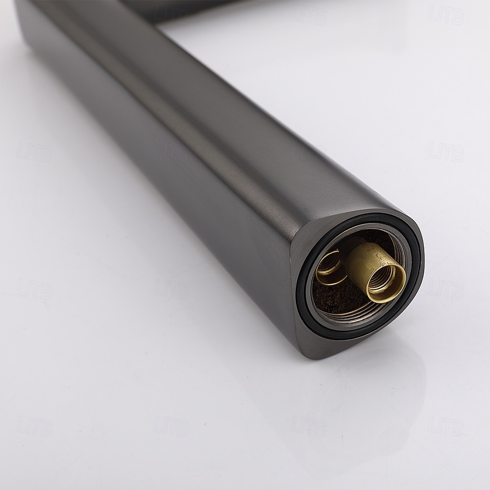 Rubinetto per lavabo da bagno - classico rubinetto da bagno monocomando a foro singolo galvanizzato color grigio gomma del 2026 a $234.79 –P14