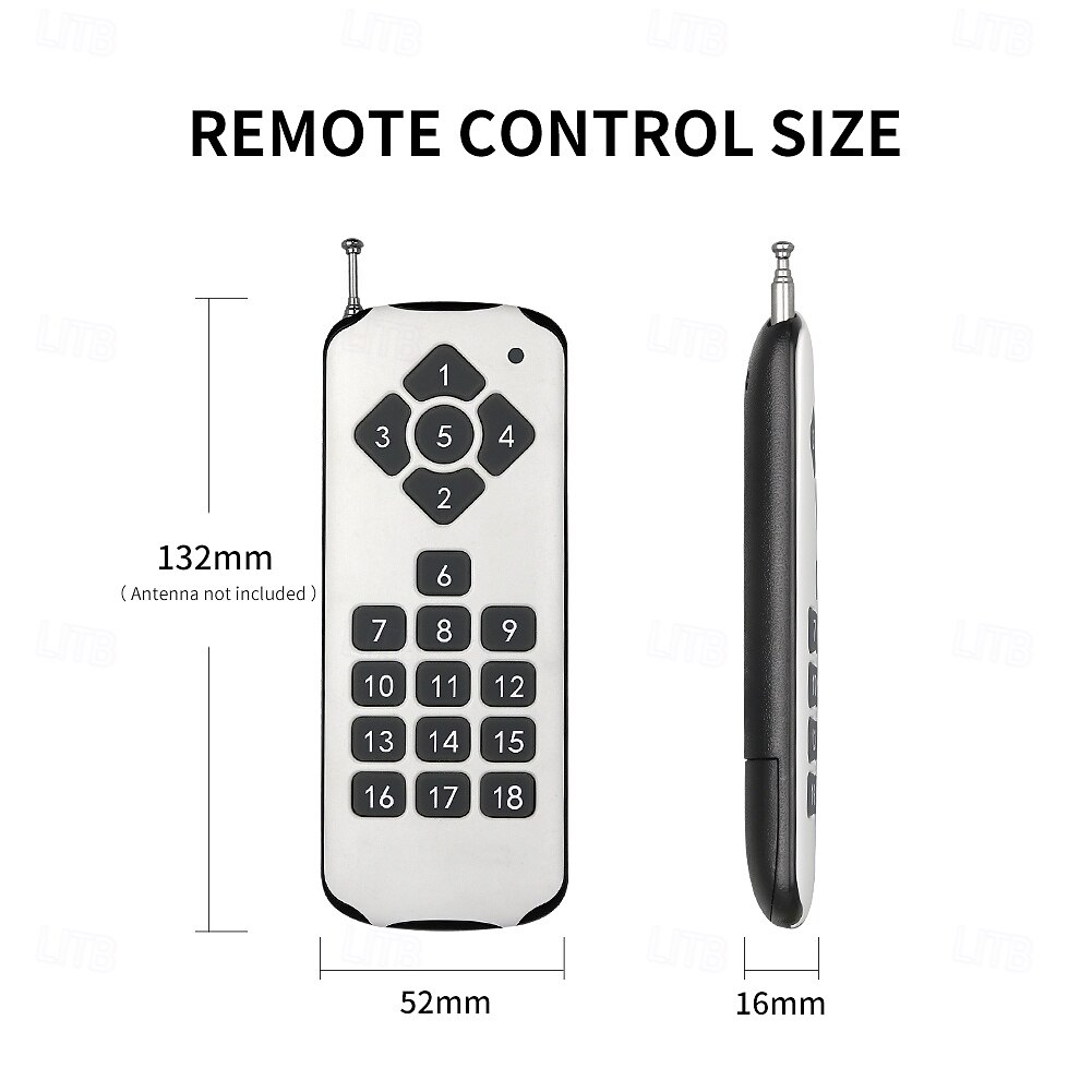 DC12V 24V 18CH Wireless Remote Control Switches Learning Code Relay Receiver 10A Relay 433mhz 2026 - $61.99 –P6