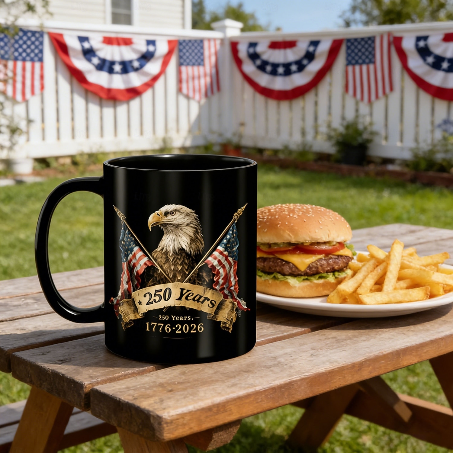 Tazza da caffè in ceramica per il 250° anniversario americano, tazza in ceramica da 11,2/15,2 once per caffè, tè, latte, acqua, regalo ideale per regali patriottici, stoviglie commemorative del 2026 a $15.99 –P4