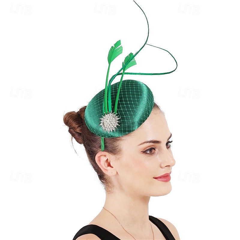 Fascinator Rete Matrimonio Compleanno Vintage Carino Retrò Con Piuma Tulle Copricapo Copricapo del 2026 a $28.99 –P1