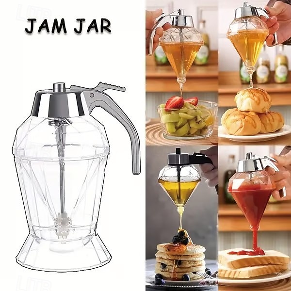 8oz Glass Diamond-Shaped Drip-Free Condiment Dispenser with Built-In Spout - Transparent Kitchen & Restaurant Oil Bottle for Olive Oil, Vinegar, Soy Sauce - Elegant Sturdy Container, Versatile 2026 - $24.99 –P6