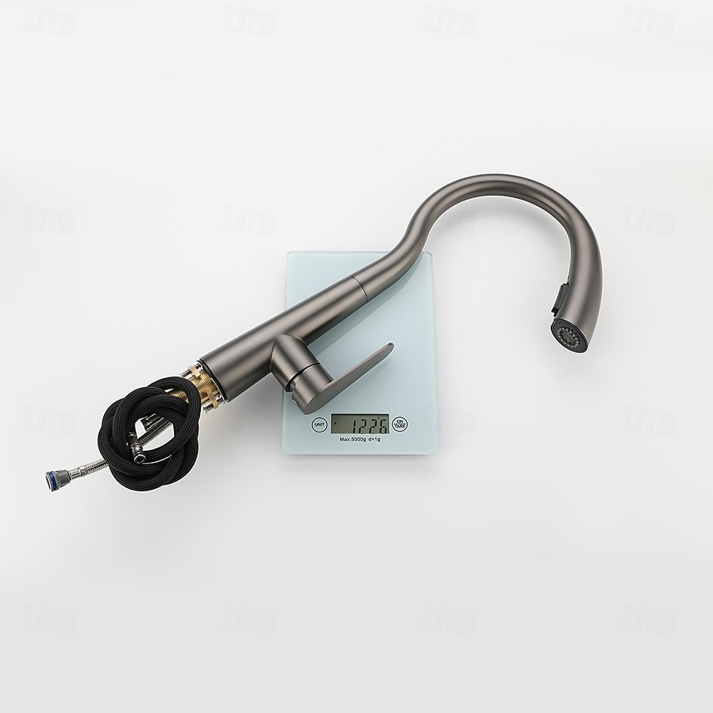 ברז כיור מטבח עם מרסס נשלף, ברז מטבח מסחרי בעל ידית אחת בקשת גבוהה 2026 - $178.99 –P2