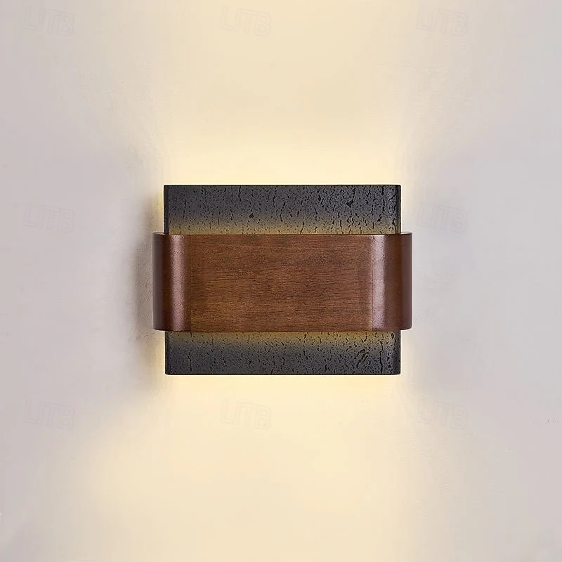 Applique murale lumineuse à double éclairage, style wabi-sabi médiéval – idéale pour une chambre, un salon ou un couloir. 110-240 V de 2026 ? $174.99 –P13
