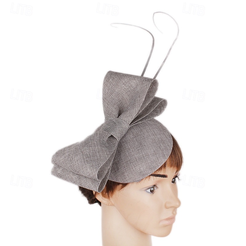 Fascinator Lino Matrimonio Elegante Vintage Carino Con Fiocco Copricapo Copricapo del 2026 a $34.99 –P10