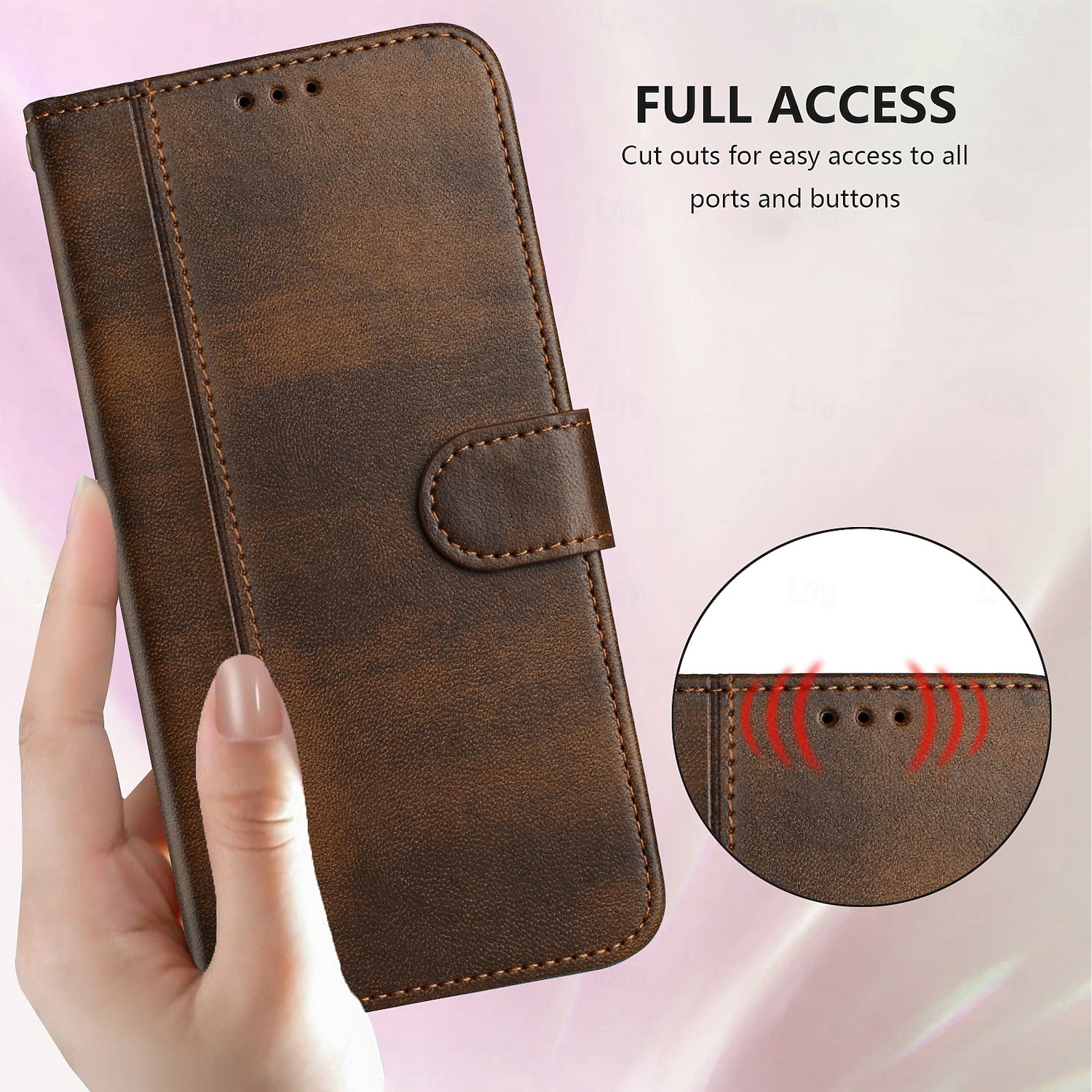 Phone Case For Samsung Galaxy S26 S26 Ultra Plus Wallet Case with Stand Holder Support Wireless Charging with Wrist Strap Retro TPU PU Leather 2026 - $15.99 –P8