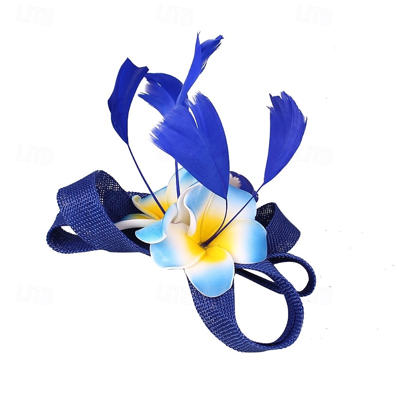 fascinators Linfrø Bryllup Bursdag Årgang søt stil Retro Rød Med Fjær Blomst Hodeplagg Hodeplagg 2026 - $17.49 –P2
