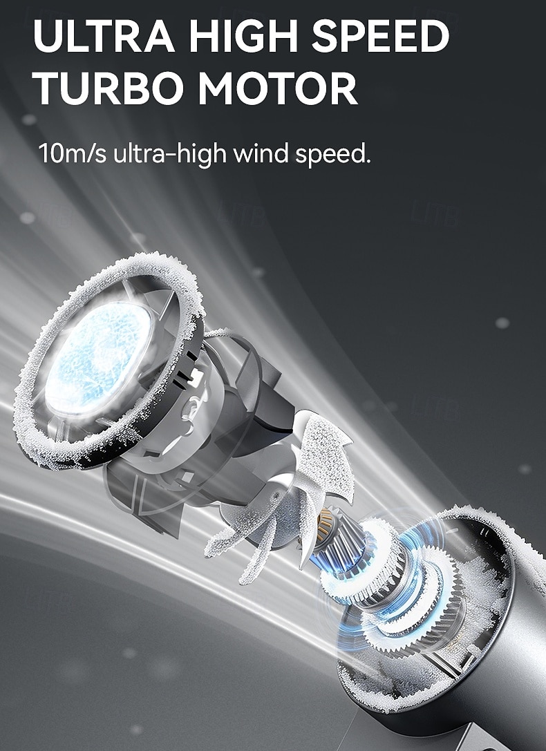 Ventilateur portable avec plaque de refroidissement, 9000 mAh, affichage numérique, 100 vitesses réglables, mini ventilateur pliable avec cordon, ventilateur turbo haute vitesse pour femmes et hommes, de 2026 ? $36.99 –P6