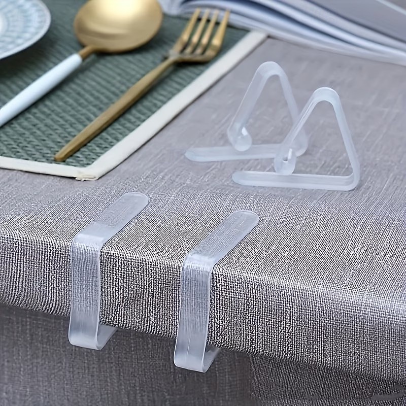 48 clip trasparenti per tovaglia, clip di fissaggio per tovaglia da cucina, clip per tovaglia per uso domestico, superficie antiscivolo invisibile, non è necessaria la foratura. del 2026 a $15.99 –P1
